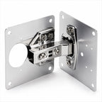 Kit Universal 2 Plăci de Reparație Balamale pentru Uși de Dulap – Fixare Rapidă - Șuruburi Incluse
