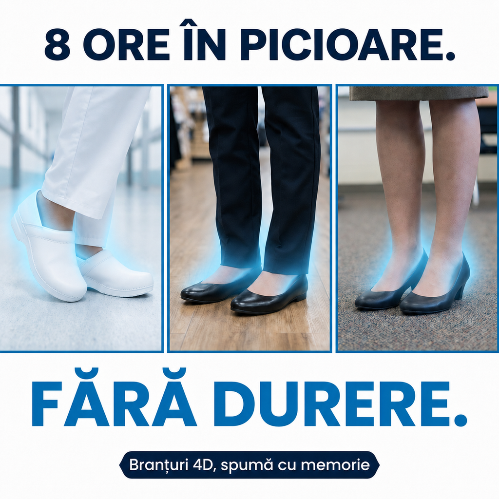 Tălpi Ortopedice din Spumă cu Memorie 4D Ortivo